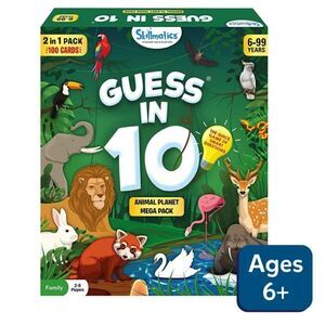 Skillmatics Guess In Ten Animal Planet Mega Pack Kids Card Game. 2-4 Players.